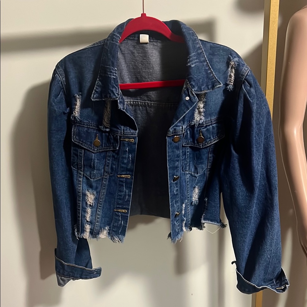Distressed Blue Denim Jacket